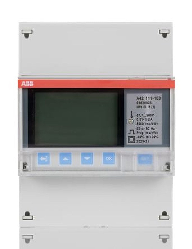 ABB 1 Phase LCD Energy Meter, Type Transformer Connected