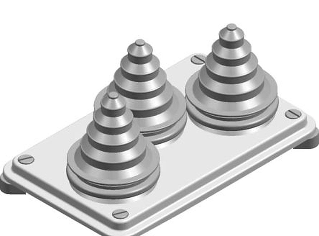 ABB Plastic Gland Plate, 230mm W, 100 mm L for Use with TriLine