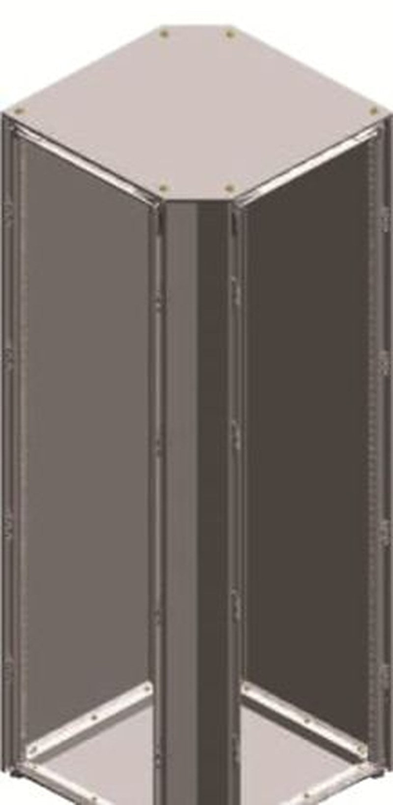 ABB E8R6 Series Stainless Steel 1-Door Floor Standing Enclosure, Opaque Door, IP54 744 mm, 744 mm 1913 mm