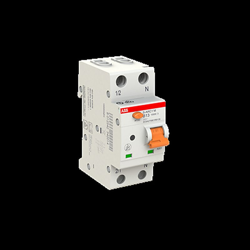 ABB S-ARC1 M S-ARC1 M Miniature Circuit Breaker, 1-Pole, 13A, Type B, 240V ac AC, 10 kA Breaking Capacity