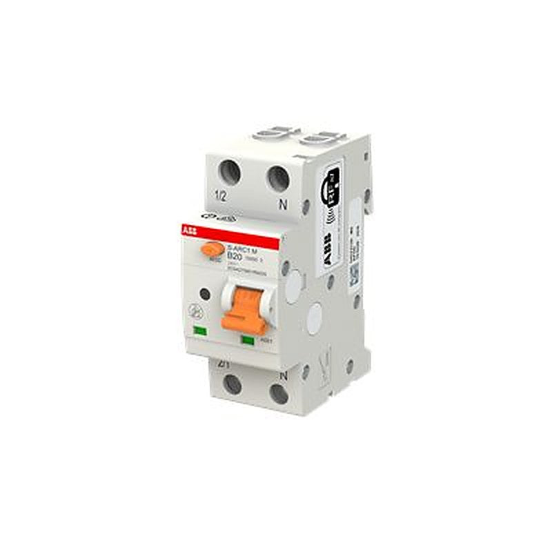 ABB S-ARC1 M S-ARC1 M Miniature Circuit Breaker, 1-Pole, 20A, Type B, 240V ac AC, 10 kA Breaking Capacity