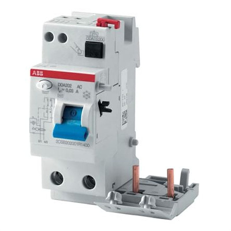 ABB DDA202 Series Residual Current Device, 40A, 2-Pole, 30 mA, Type AC 400V ac
