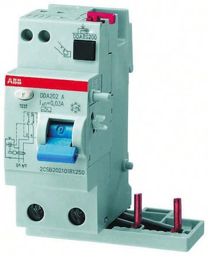 ABB DDA 200 A Series Residual Current Device, 25A, 3-Pole, 500 mA, Type A, 0.5 A 415V ac