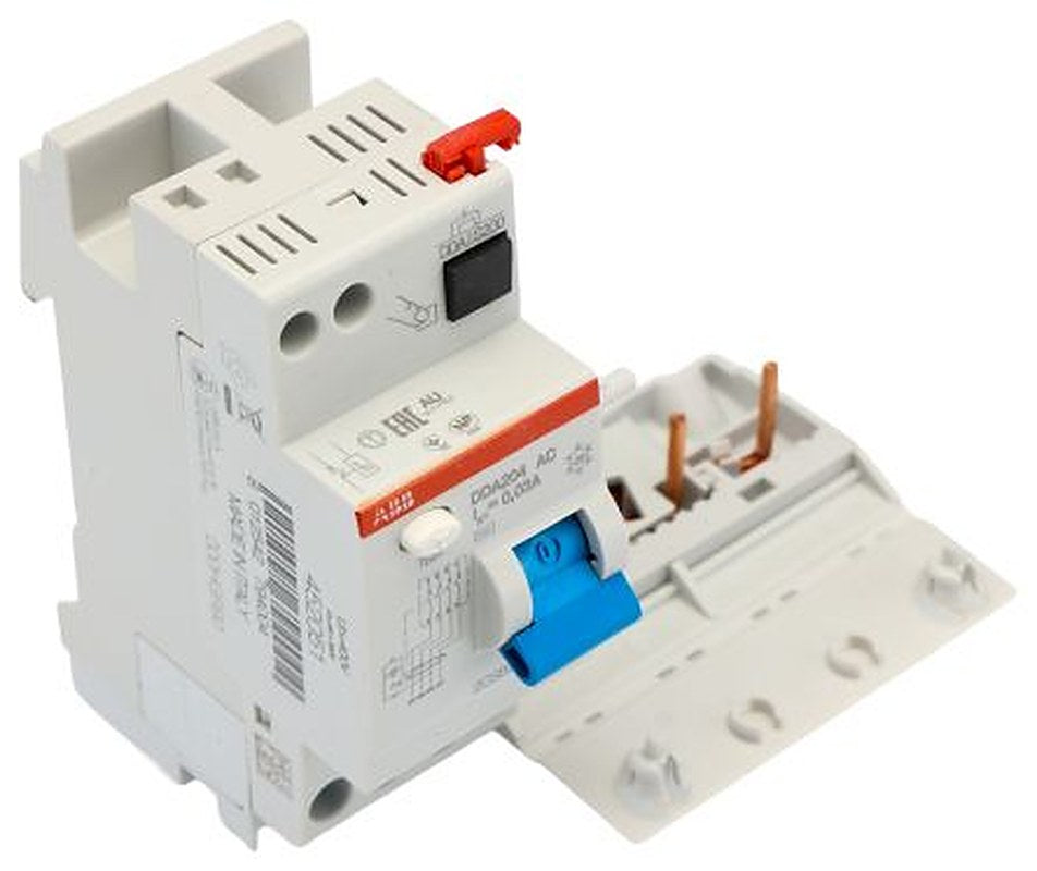 ABB DDA204 Series Residual Current Device, 40A, 4-Pole, 30 mA, Type AC 400V ac