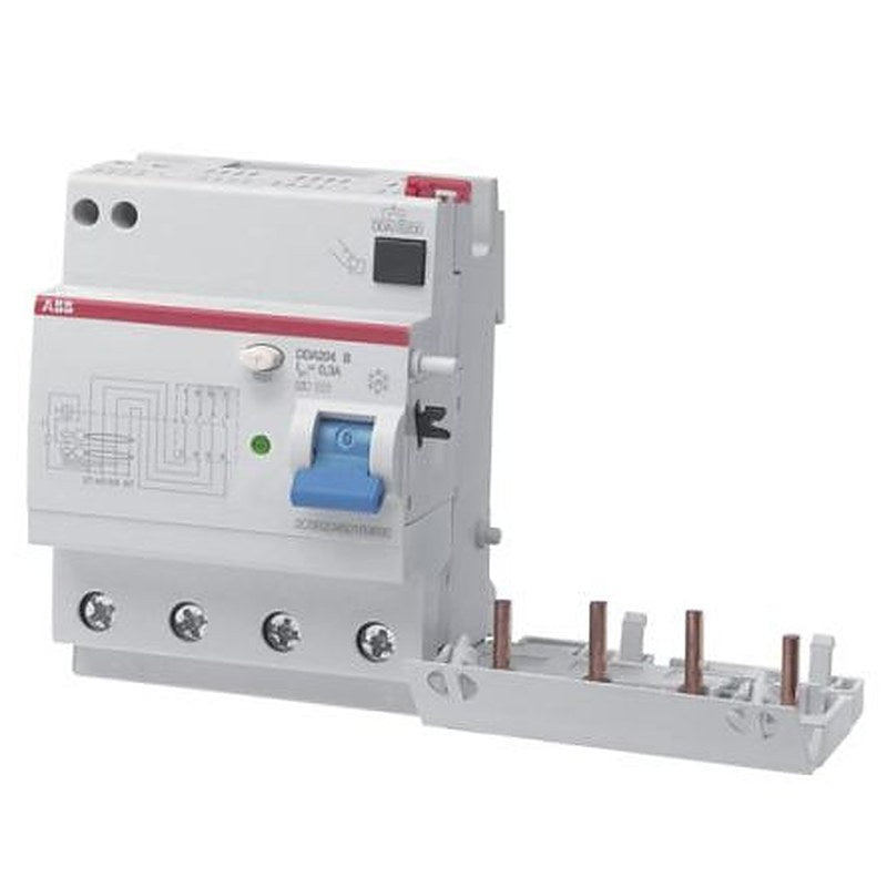 ABB DDA200 Series Residual Current Device, 40A, 4-Pole, 30 mA, Type B, 1 kA 400V ac