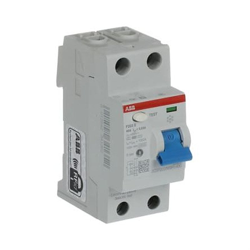 ABB F200 Series Residual Current Circuit Breaker, 40A, 2-Pole, 30 mA, Type B, 1 kA 230V ac