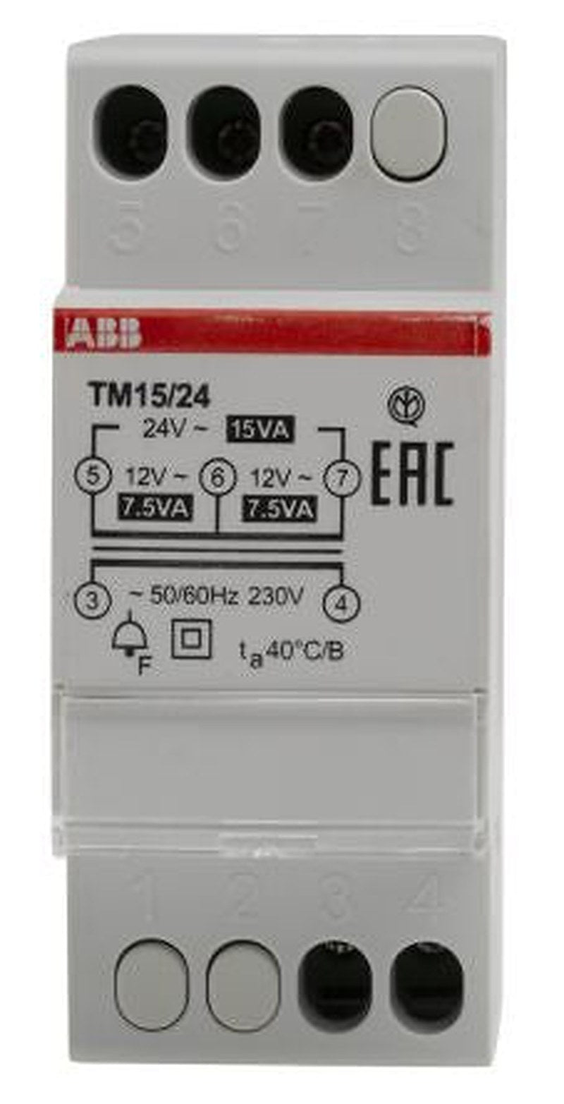 ABB 15 W Bell Transformer, 230 V Primary, 24 V Secondary