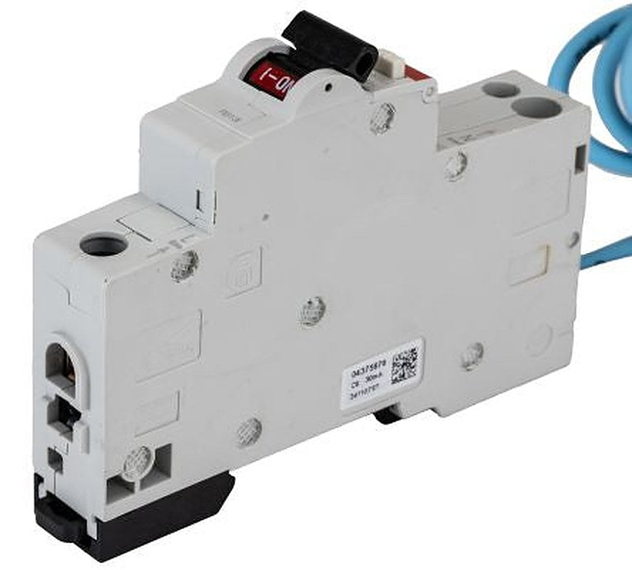 ABB Residual Current Circuit Breaker with Overload Protection, 6A Current Rating, 1-Pole, 30 mA Trip Sensitivity, Type