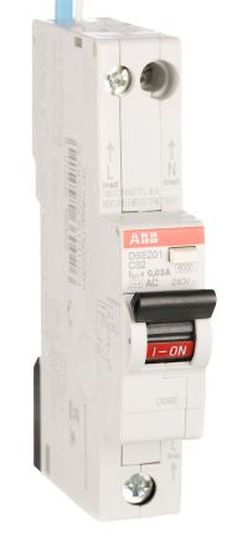 ABB Residual Current Circuit Breaker with Overload Protection, 32A Current Rating, 1-Pole, 30 mA Trip Sensitivity, Type