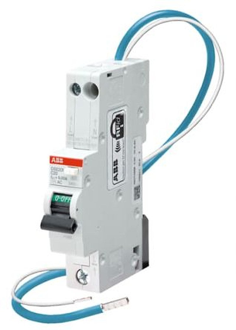 ABB Residual Current Circuit Breaker with Overload Protection, 40A Current Rating, 2-Pole, 30 mA Trip Sensitivity, Type