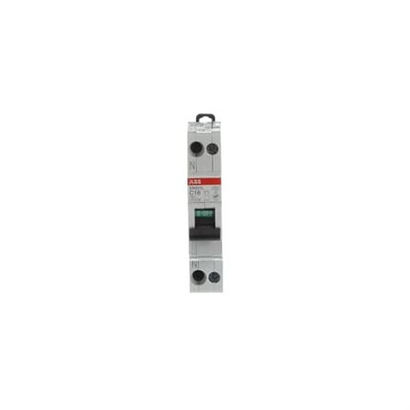 ABB SN201L SN201 Miniature Circuit Breaker, 1-Pole, 16A, Type C, 230V ac AC, 4.5 kA Breaking Capacity