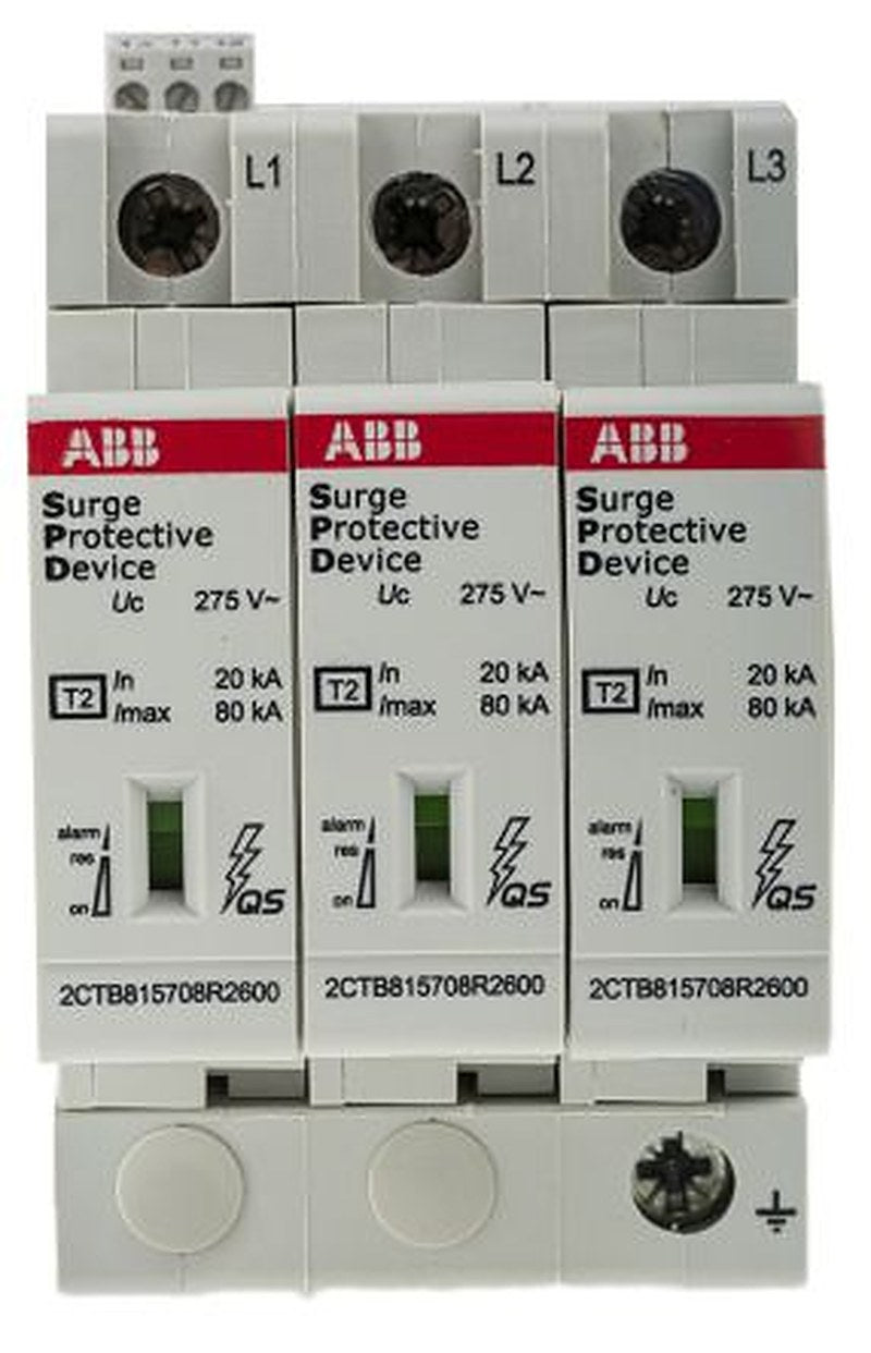 ABB, OVR Surge Protection Device 275V Maximum Voltage Rating 80 kA Maximum Surge Current Surge Protection Device
