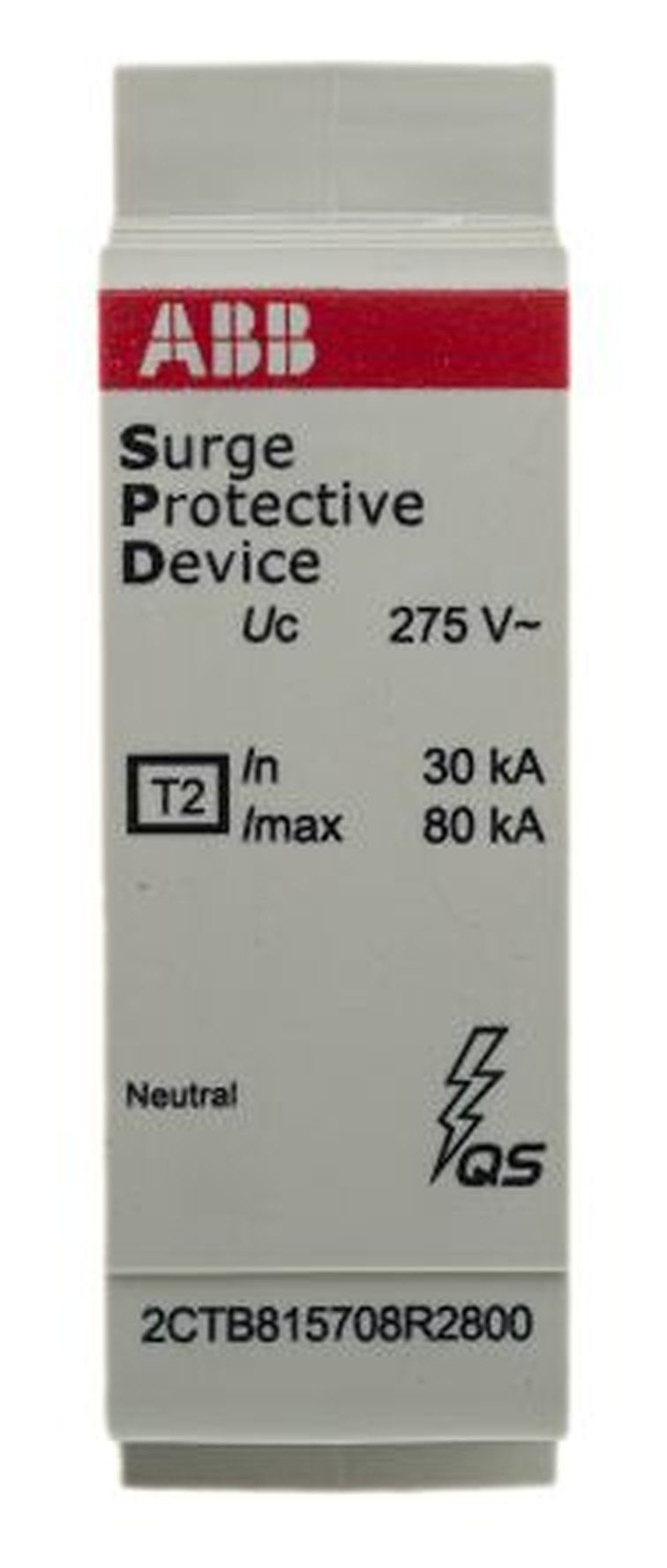 ABB, OVR Surge Protection Device 275V Maximum Voltage Rating 80 kA Maximum Surge Current Surge Protection Device