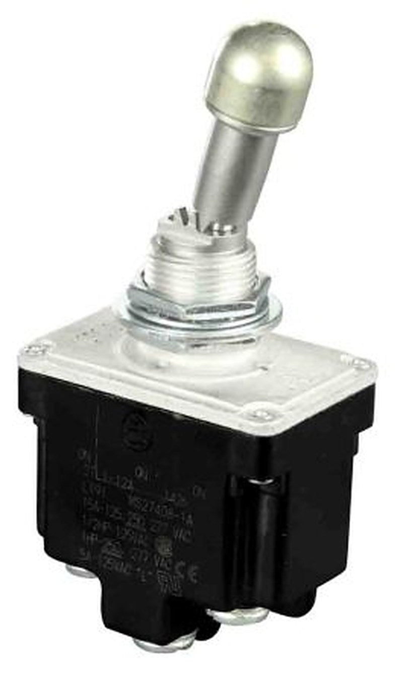 Honeywell Toggle Switch, Bushing Mount, Latching, DPDT, Screw Terminal, 28 V dc, 125 V ac