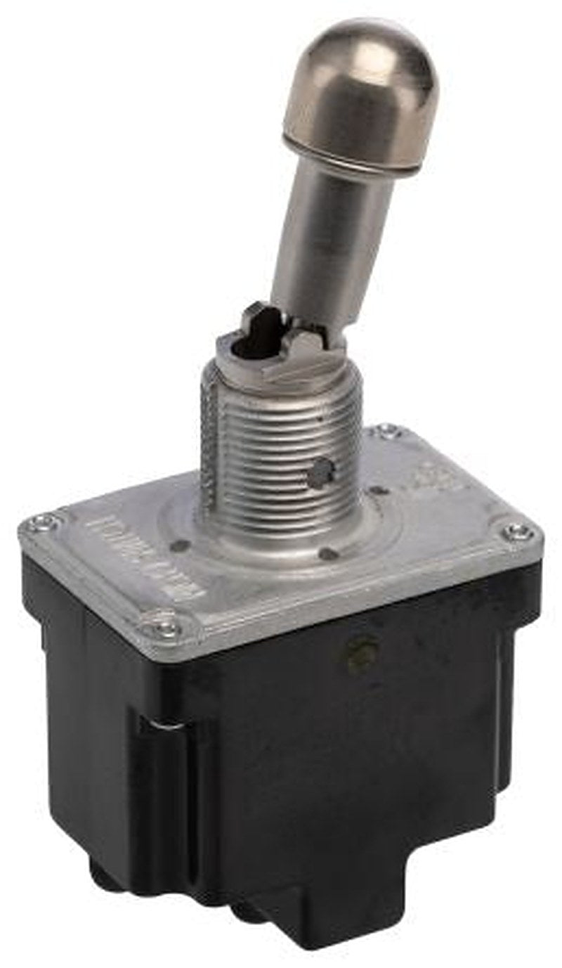 Honeywell Toggle Switch, Bushing Mount, On-On, DPDT, Screw Terminal, 28 V dc, 277 V ac