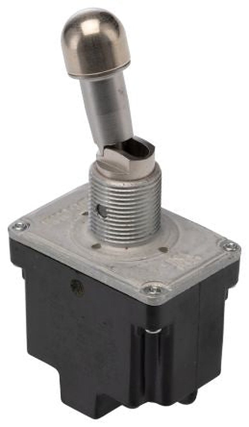 Honeywell Toggle Switch, Bushing Mount, On-On, DPDT, Screw Terminal, 28 V dc, 277 V ac