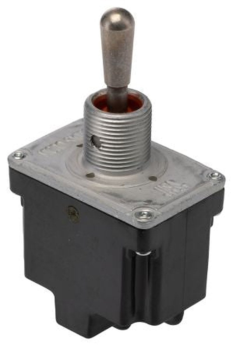 Honeywell Toggle Switch, Bushing Mount, On-Off-On, DPDT, Screw Terminal, 277 V ac