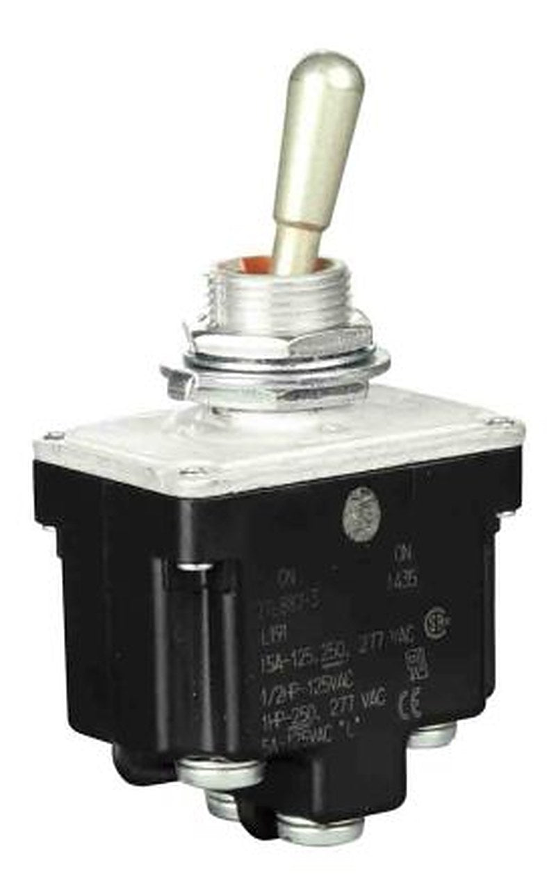 Honeywell Toggle Switch, Bushing Mount, On-On, DPDT, Screw Terminal, 28 V dc, 125 V ac