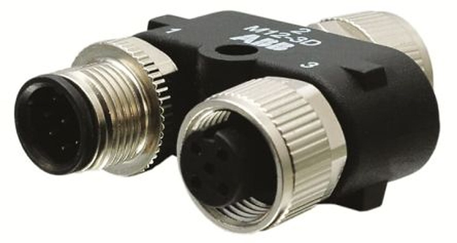 ABB Circular Connector Adapter, 8 Contacts, M12 Connector, Female/Male