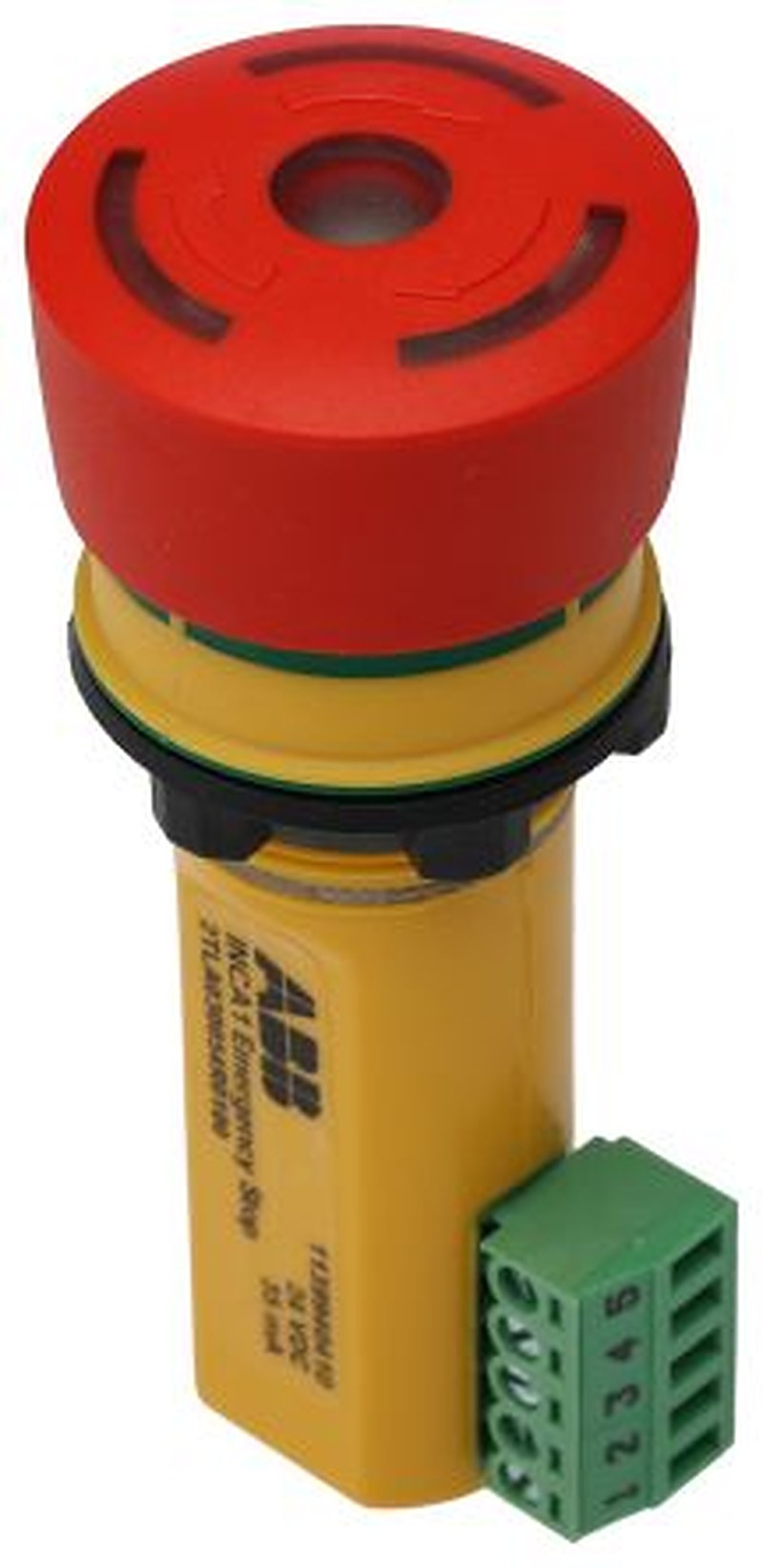 ABB Twist Release Emergency Stop Push Button, Panel Mount, 22.5 mm Cutout, 2 NC