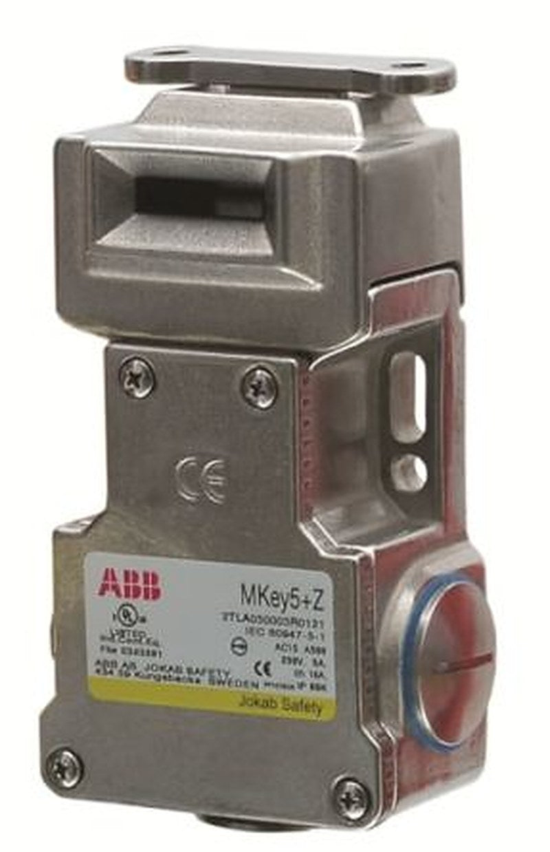 ABB MKey5+ Z Switch Safety Interlock Switch, Key Actuator Included, Stainless Steel, Interlock