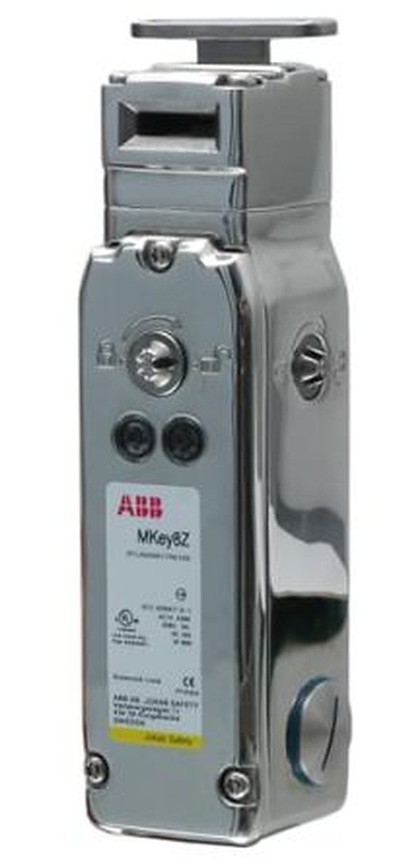 ABB MKey8Z 24VDC Switch Safety Interlock Switch, Key Actuator Included, Stainless Steel, Interlock
