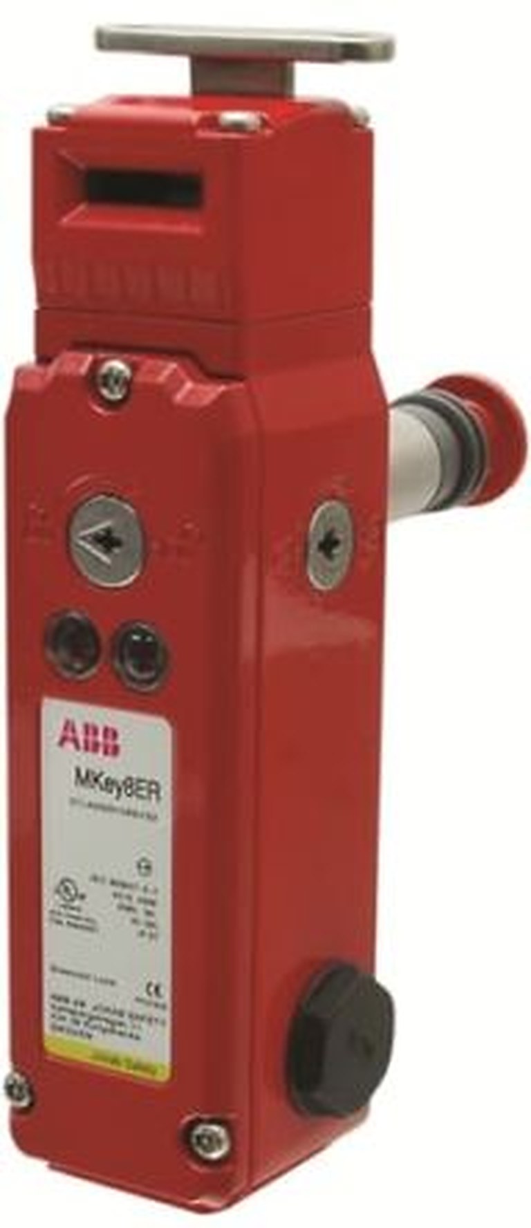 ABB MKey8 24VDC Switch Safety Interlock Switch, Key Actuator Included, Die Cast, Interlock