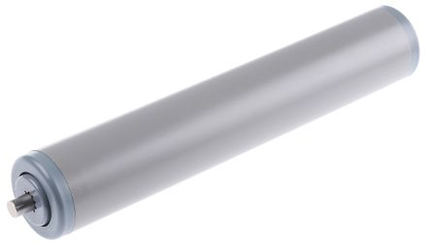 Bosch Rexroth Plastic Round Conveyor Roller Conveyor Roller 40 mm Dia. x 225 mm L, Galvanised Steel 150 N, 8 mm Spindle,