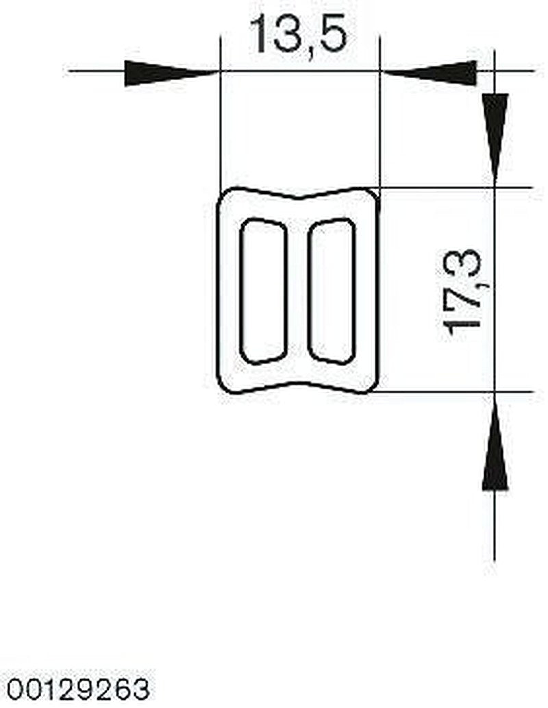 Bosch Rexroth Profile Rail, 3000 mm Length x 13.5mm Width x 17.3 mm Height