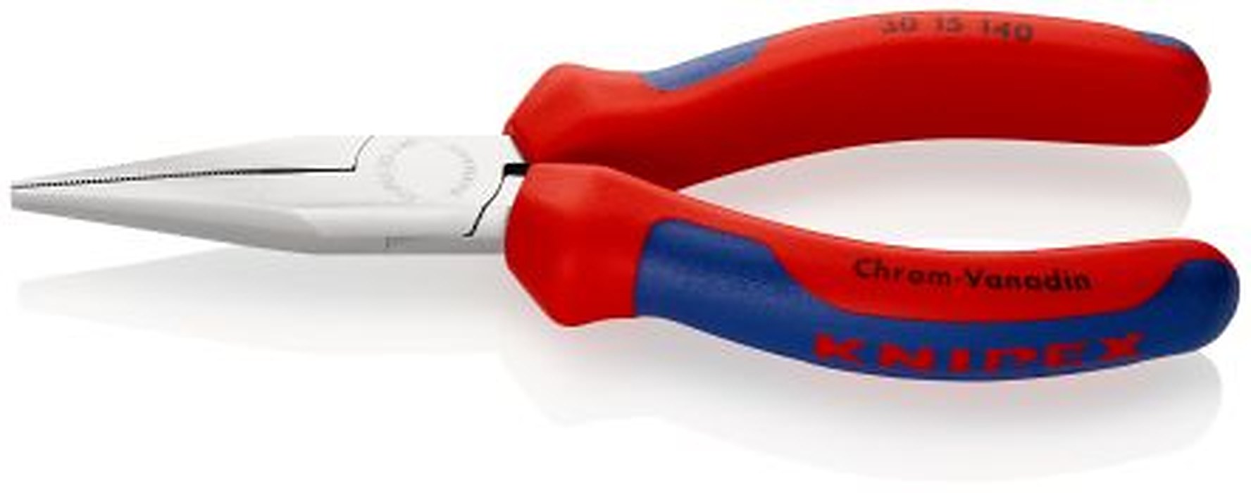 Knipex 1-Piece Long Nose Plier, 150 mm Overall, 42mm Jaw