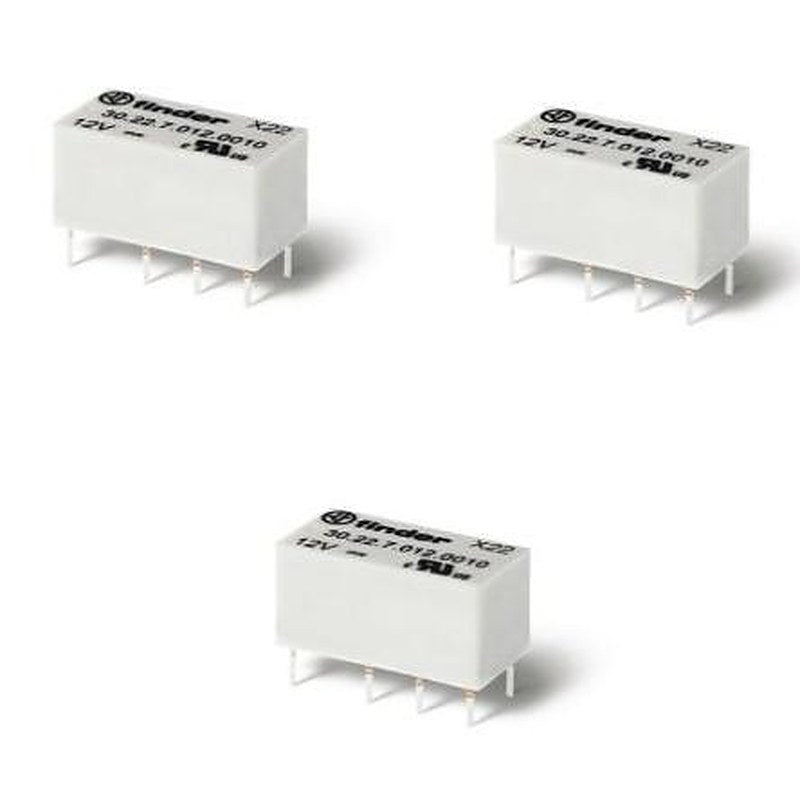 Finder PCB Signal Relay, 24V dc Coil, 2A, DPDT