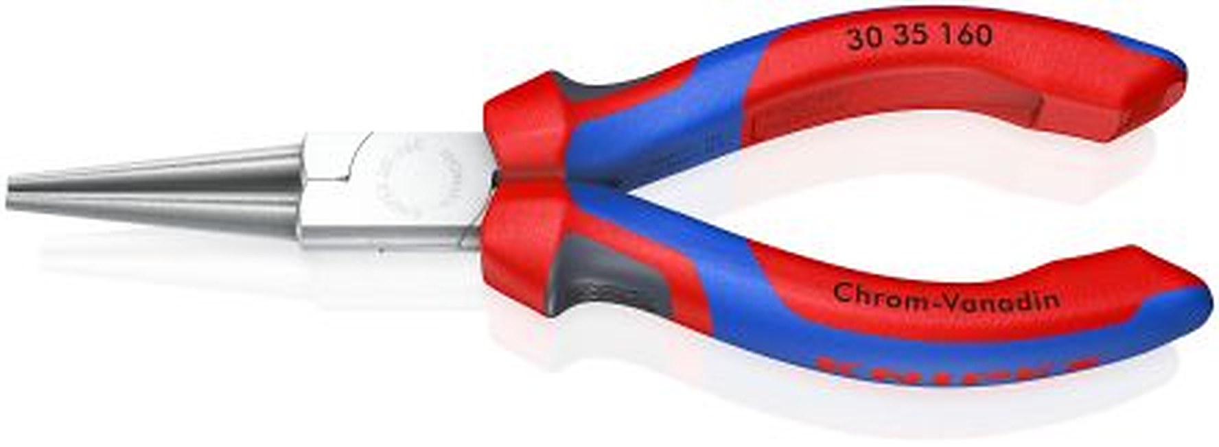 Knipex 1-Piece Long Nose Plier Round, 160mm Overall, 41mm Jaw