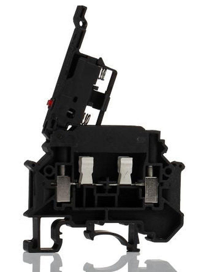 Phoenix Contact 3000540 UK 5-HESILED 24 N Series Fuse Modular Terminal Block Black, 0.2mm², 6 mm², 1-Level Fused, Screw