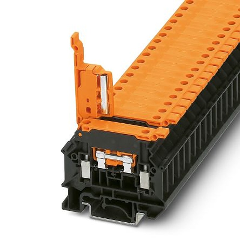 Phoenix Contact 3000564 UK 5-HEDI N Series Disconnect Terminal Block Black, Orange, 0.5mm², 6 mm², 1-Level, Screw
