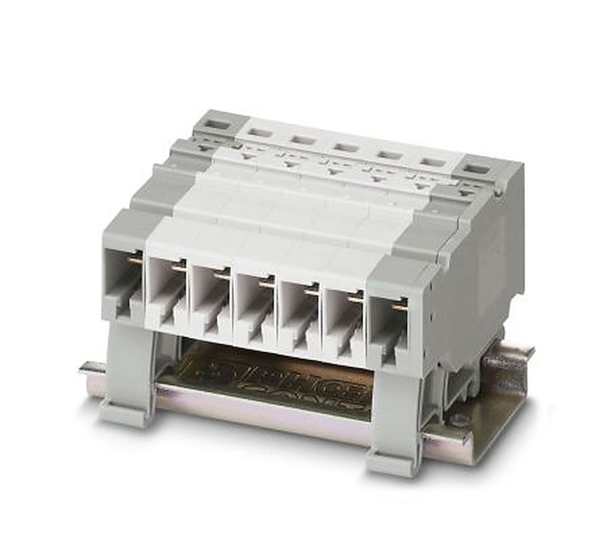 Phoenix Contact 3000689 PPC 6-NS/1-L Series DIN Rail Connector Grey, 0.5mm², 10 mm², 1-Level, Push-in