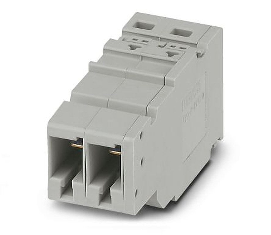 Phoenix Contact PPC 6/2 Series Pluggable Terminal Block, 2-Contact, 8.2 mm Pitch, 1 Row, 3000693
