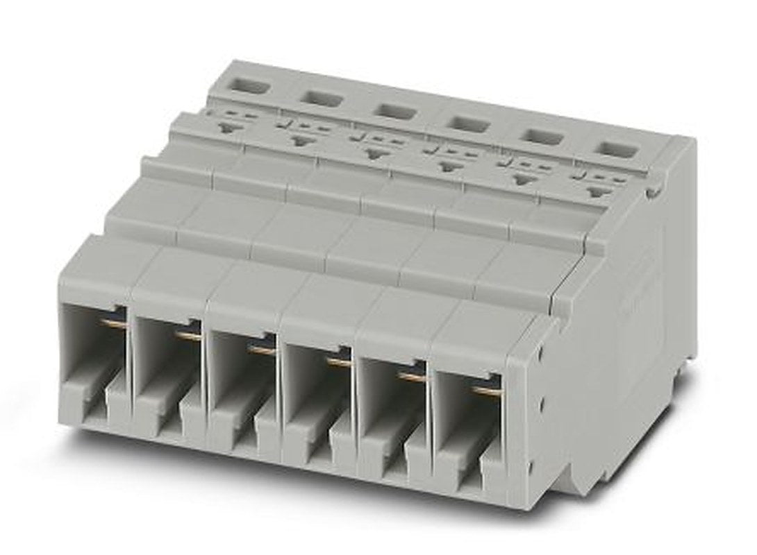 Phoenix Contact PPC 6/6 Series Pluggable Terminal Block, 6-Contact, 8.2 mm Pitch, 1 Row, 3000698