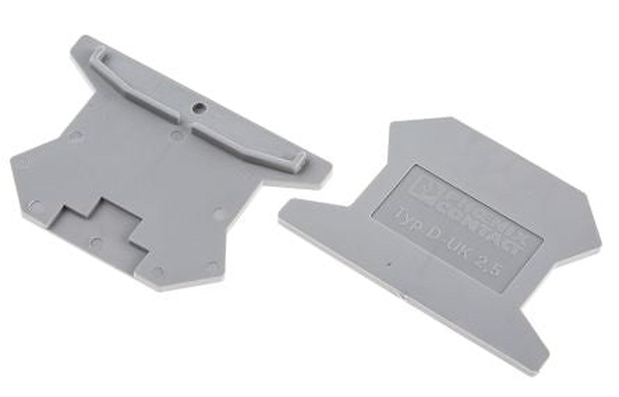 Phoenix Contact D-UK 2.5 Series End Cover for Use with DIN Rail Terminal Blocks, ATEX