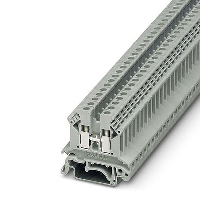 Phoenix Contact 3001035 UK 2.5 B Series Feed Through Terminal Block Grey, 0.2mm², 4 mm², 1-Level, Screw, KEMA, IECEx