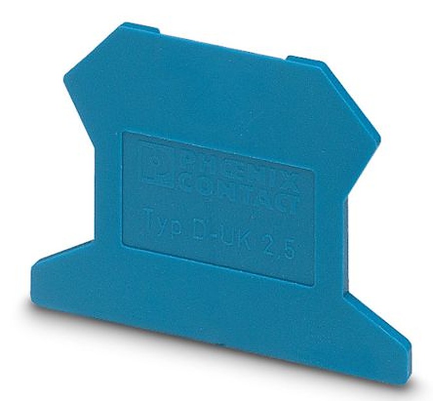 Phoenix Contact D-UK2.5 BU Series End Cover for Use with Modular Terminal Block