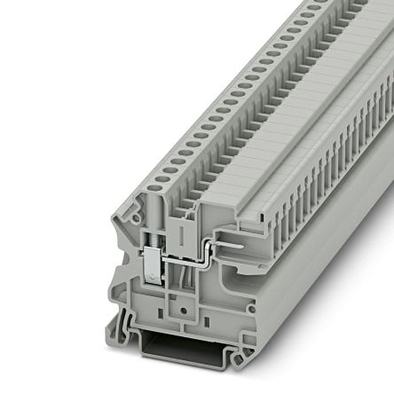 Phoenix Contact 3001369 UT 4 Series Feed Through Terminal Block Grey, 0.14mm², 6 mm², 1-Level, Screw
