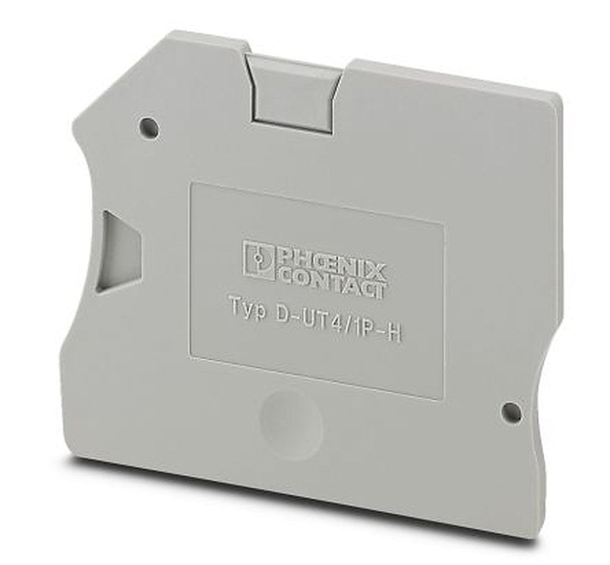 Phoenix Contact D-UT 4/1P-H Series End Cover, 3001382
