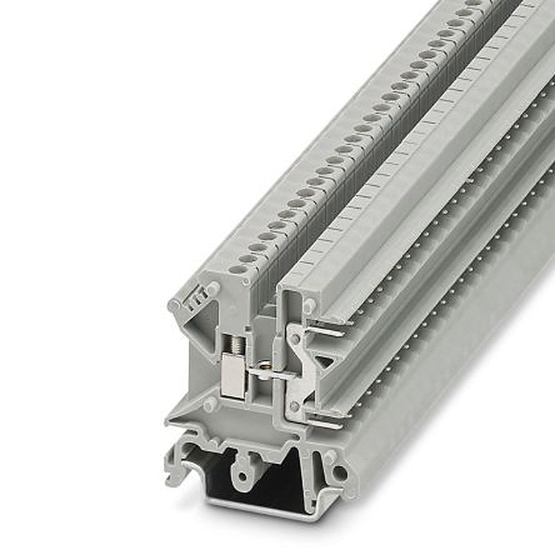 Phoenix Contact 3002034 UK 3-MSTB-5.08 Series Feed Through Terminal Block Grey, 0.2mm², 4 mm², 2-Level Fused, Screw