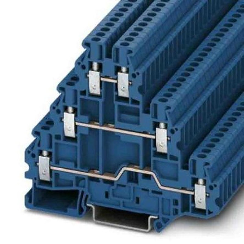 Phoenix Contact 3002389 UT Series DIN Rail Terminal Block Blue, 0.14mm², 4 mm², Screw
