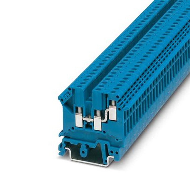 Phoenix Contact 3002416 UK Series Feed Through Terminal Block Blue, 3mm², 2-Level, Screw