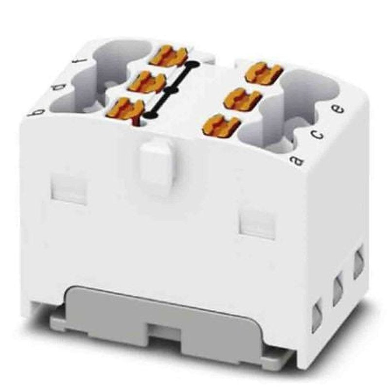 Phoenix Contact Distribution Block, 6 Way, 450V, 17.5A, White