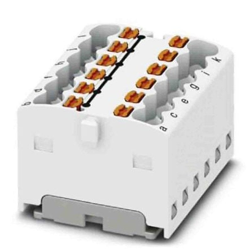 Phoenix Contact Distribution Block, 12 Way, 450V, 17.5A, White