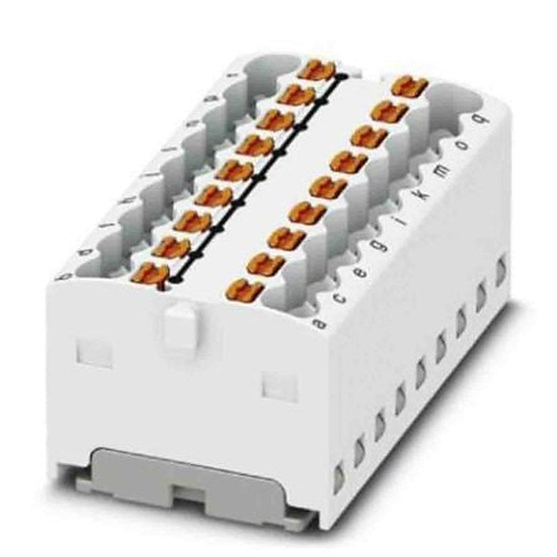 Phoenix Contact Distribution Block, 18 Way, 450V, 17.5A, White