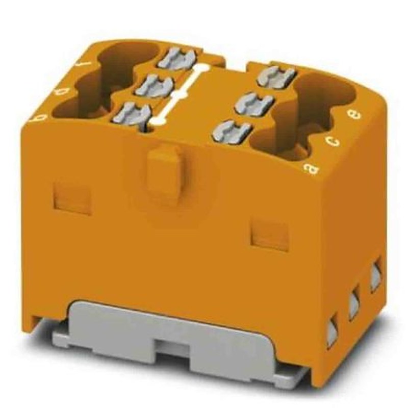 Phoenix Contact Distribution Block, 6 Way, 450V, 17.5A, Orange