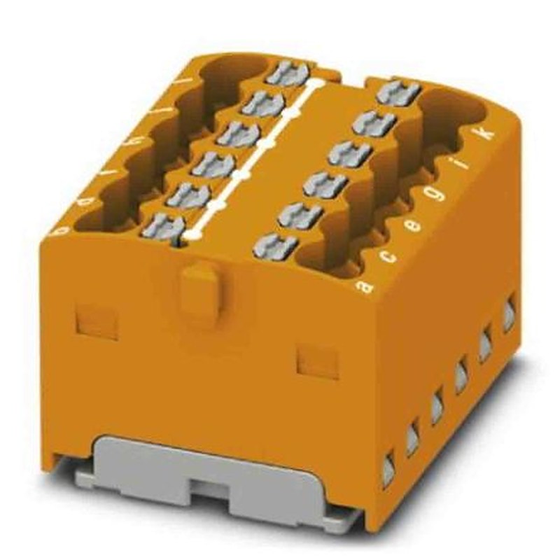 Phoenix Contact Distribution Block, 12 Way, 450V, 17.5A, Orange